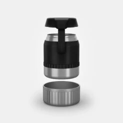 Quechua Stainless Steel Isothermal Food Box For Hiking MH500 0.8 L With Bowl Black -Outdoor Camping Equipment Store k108913456b3a60e71af01e3d1b9e0dd8