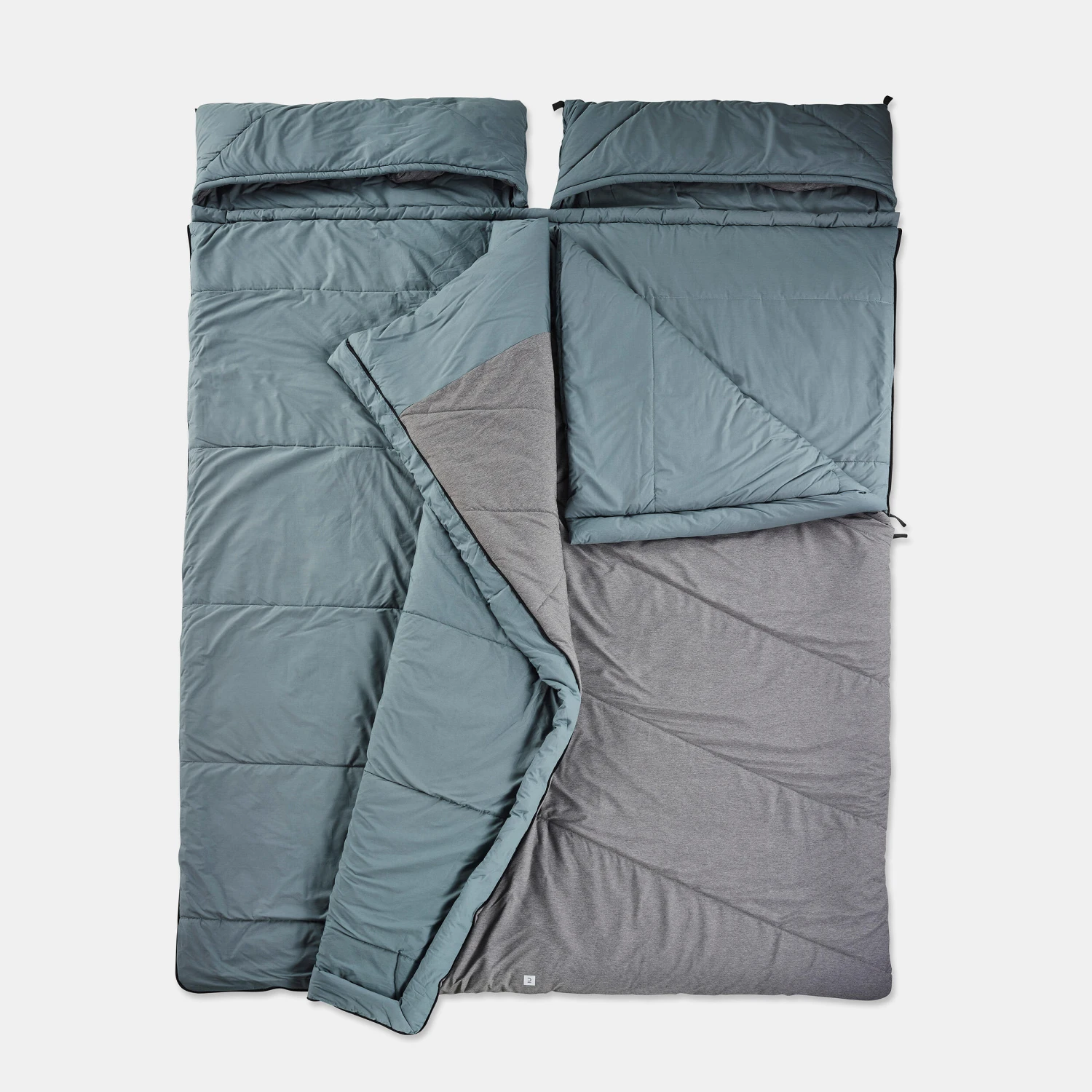 Quechua CAMPING SLEEPING BAG - ARPENAZ 0° COTTON DOUBLE 6 Quechua CAMPING SLEEPING BAG - ARPENAZ 0° COTTON DOUBLE - Image 4