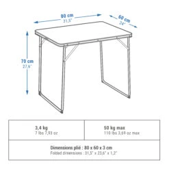 Quechua FOLDING CAMPING TABLE – 2 TO 4 PEOPLE 25 Quechua FOLDING CAMPING TABLE – 2 TO 4 PEOPLE -Outdoor Camping Equipment Store k4080b7028c9fd78111c4dd7a6ae13060
