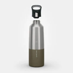 Quechua Isothermal Stainless Steel Hiking Flask MH500 1 L Khaki -Outdoor Camping Equipment Store k40efb28095dd8c863ef54d2162f7eba9