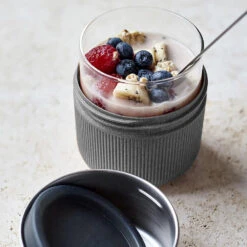 Black+Blum Glass Lunch Bowl 450ml Slate -Outdoor Camping Equipment Store k456140d8a6e71764f00b5c6cd0be2aa4