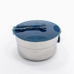 Quechua Hiker's Camping Stainless Steel Cooking Set MH100 4 Person (2.6 L) -Outdoor Camping Equipment Store k73fcf6f46345e0083dd43cbea33b70e4