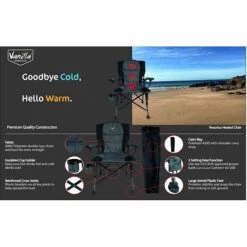 Vanilla Leisure Vesuvius Folding Heated Camping Chair + FREE Power Bank -Outdoor Camping Equipment Store k7c469b81bb96ee71d00974366c9ab7bf
