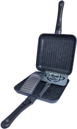 RidgeMonkey Connect Pan & Griddle XXL Granite Edition (RM781) -Outdoor Camping Equipment Store k8ab763671cb8738260db4e14bea35588
