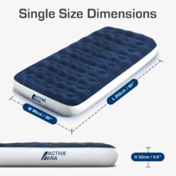 Single Camping Air Bed – Navy/White -Outdoor Camping Equipment Store k8d17aa9b995bb950741a64fa6271a0fa