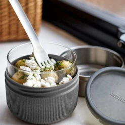 Black+Blum Glass Lunch Bowl 600ml Slate -Outdoor Camping Equipment Store k97bd7e78ea7662b94ee8e79e52c213a1