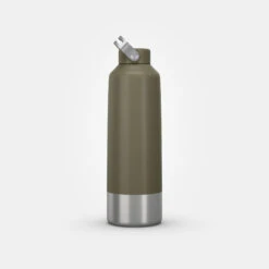 Quechua Stainless Steel Hiking Flask With Screw Cap MH100 1.5 L Khaki -Outdoor Camping Equipment Store kb11e5d4c216442f1edabe12e139aa85a
