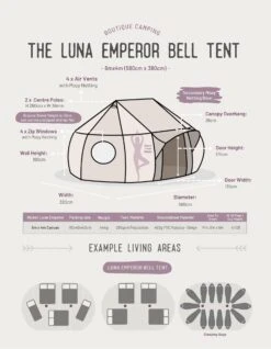 Luna Emperor Bell Tent -Outdoor Camping Equipment Store kbe4402828513e30b81ff2f4a55b5bfc3