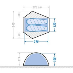 2 Man Trekking Dome Tent - MT500 -Outdoor Camping Equipment Store kc848671a3a5ea01d2201e540edd0ea41 1