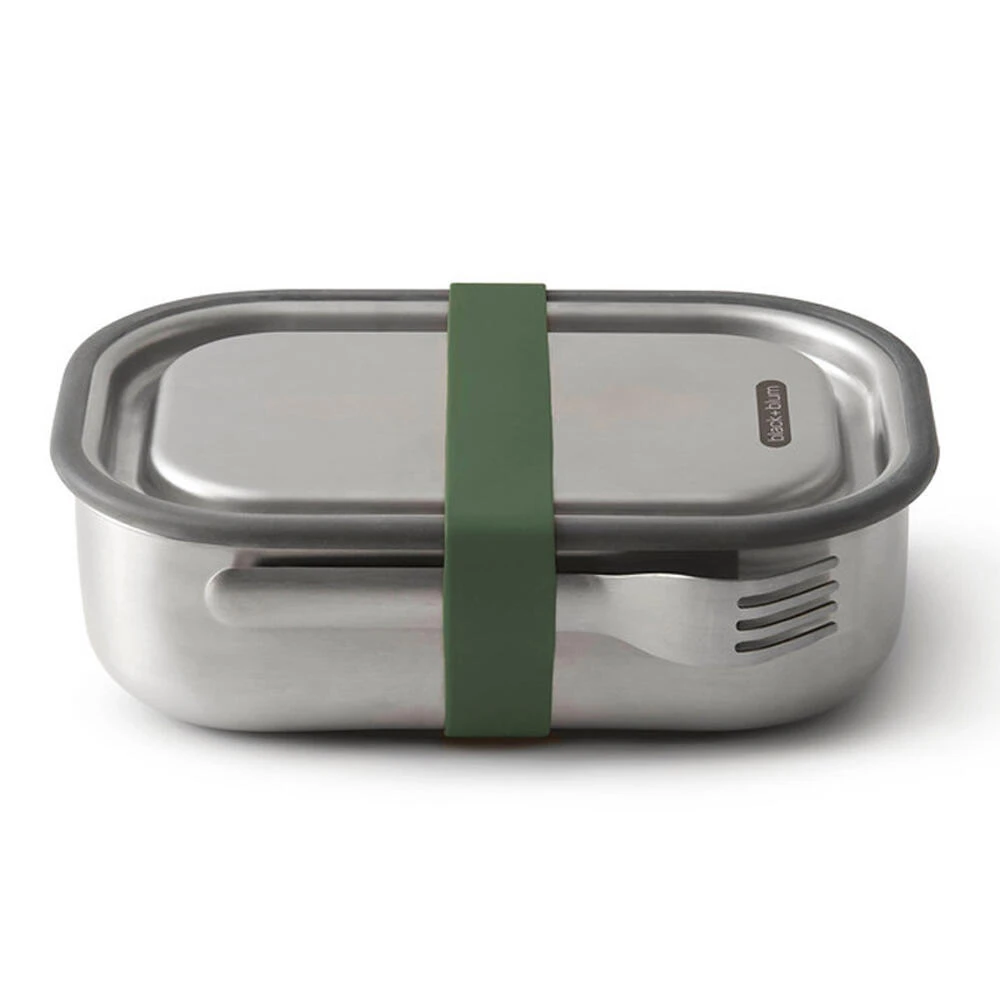 Black+Blum Stainless Steel Lunch Box Olive 3 Black+Blum Stainless Steel Lunch Box Olive