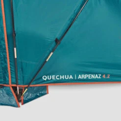 Quechua 4 Man Tent With Poles - Arpenaz 4.2 -Outdoor Camping Equipment Store kd541f7633effb5dc2bf51fb9a6027cd6