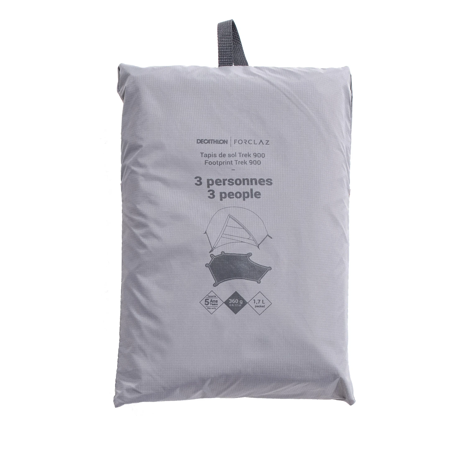 Ultralight Tent Groundsheet For 3 People - Orange 5 Ultralight Tent Groundsheet For 3 People - Orange - Image 3