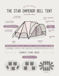 Star Emperor Bell Tent -Outdoor Camping Equipment Store kd7fead289650f6d0e4ac370cd50bb2d5