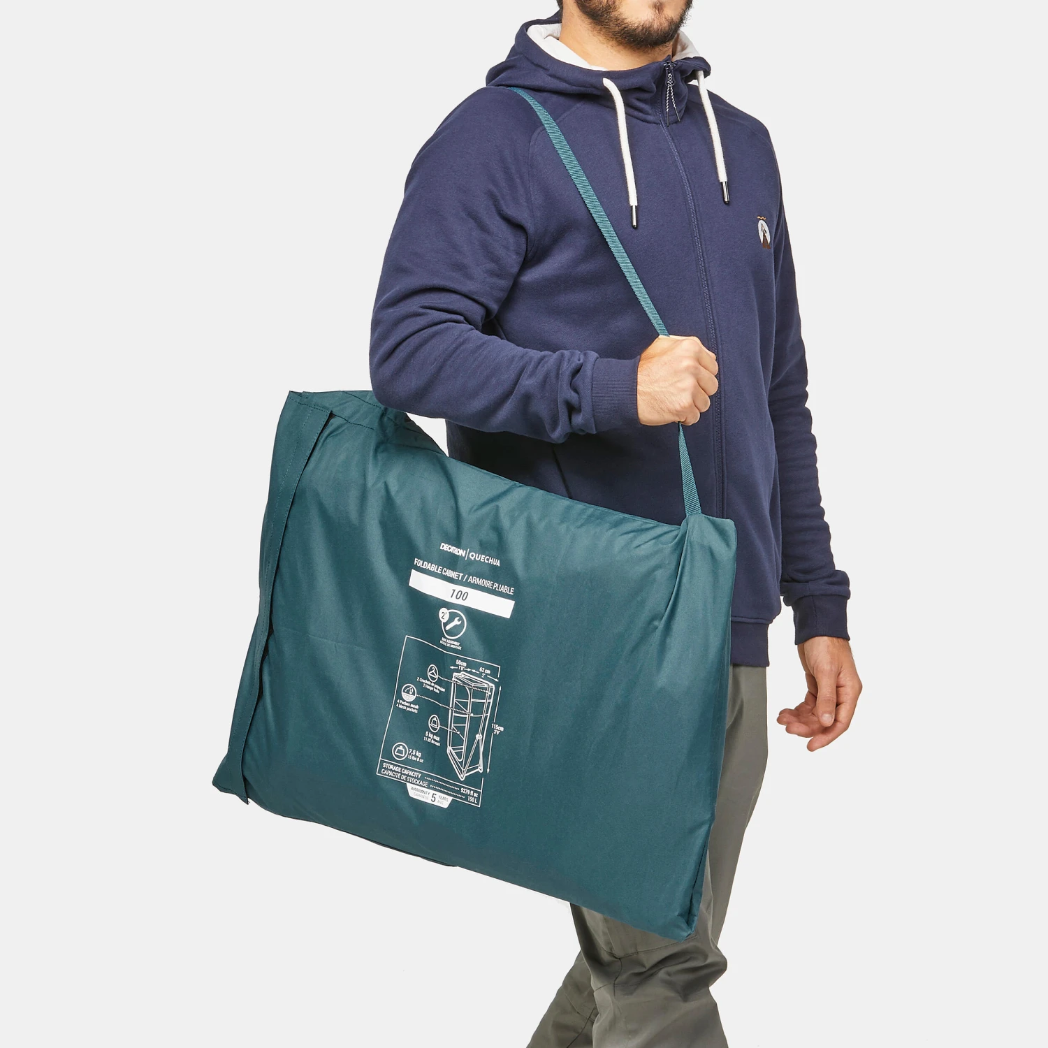 Quechua Folding And Compact Camping Wardrobe 4 Quechua Folding And Compact Camping Wardrobe - Image 2