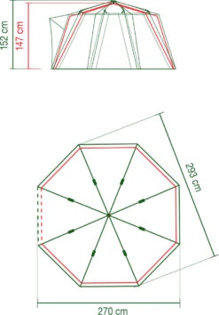 Coleman OctaGo Tent -Outdoor Camping Equipment Store kebc95270269cfb3ad196b405c852ffc5